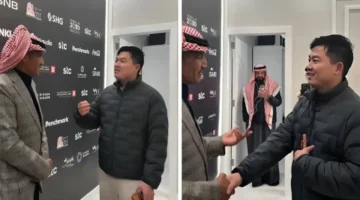 مفاجأة طريفة.. خالد عبد الرحمن يتفاعل مع شاب صيني يغني وشلون مغليك بالفيديو